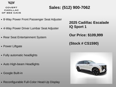 2025 Cadillac ESCALADE IQ Sport 1
