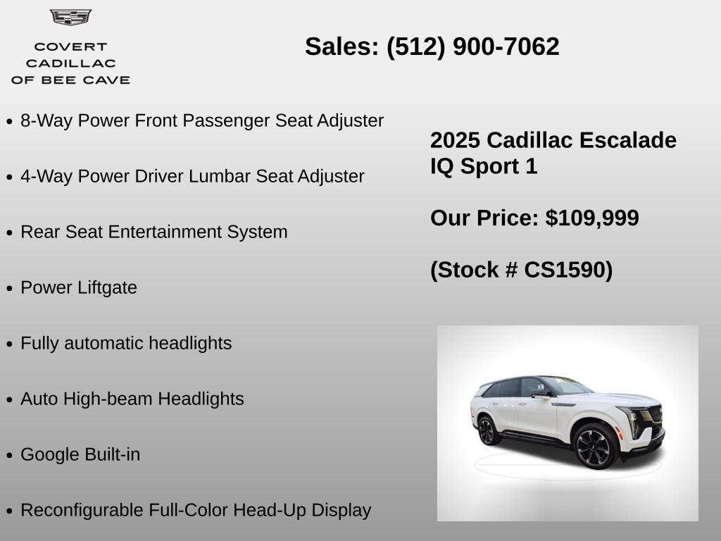 2025 Cadillac ESCALADE IQ Sport 1