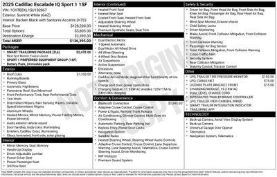 2025 Cadillac ESCALADE IQ Sport 1