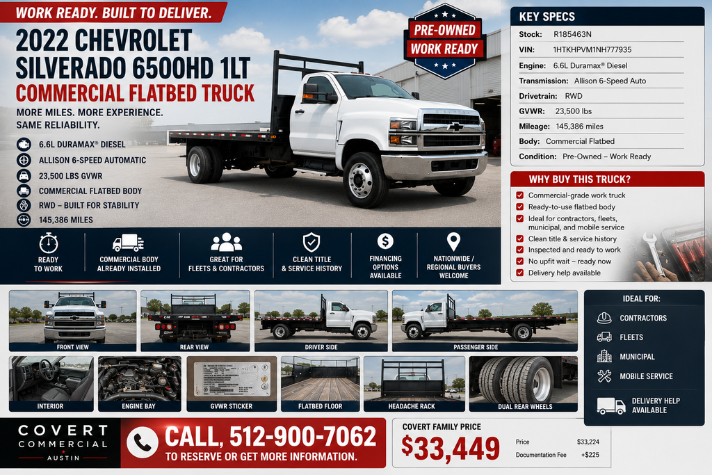 2022 Chevrolet Silverado 6500HD 1WT