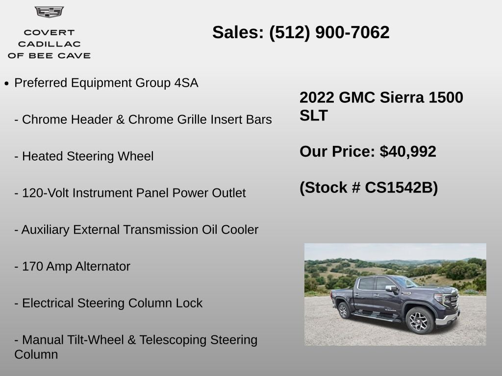 2022 GMC Sierra 1500 SLT
