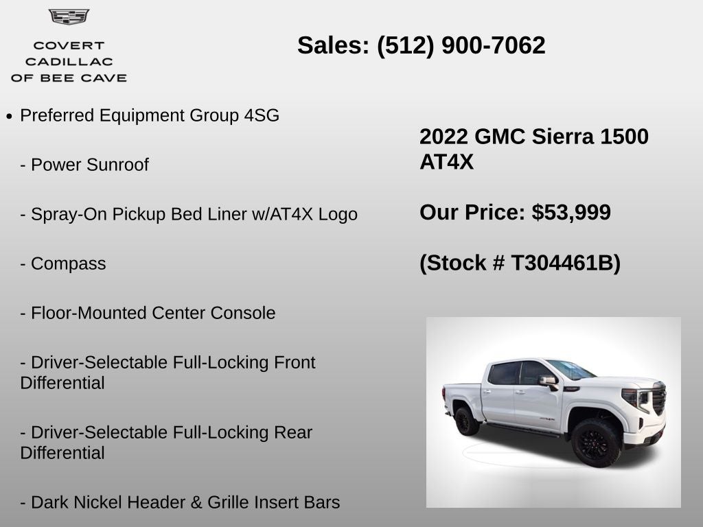 2022 GMC Sierra 1500 AT4X
