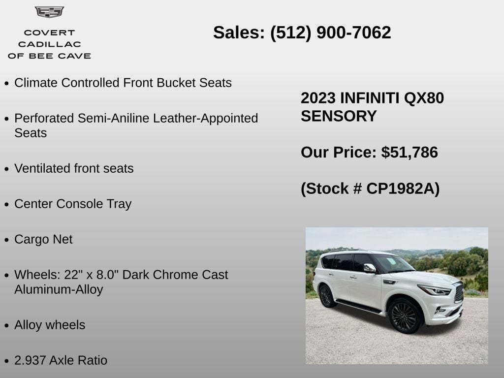 2023 INFINITI QX80 Sensory
