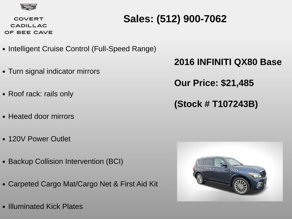 2016 INFINITI QX80 Base