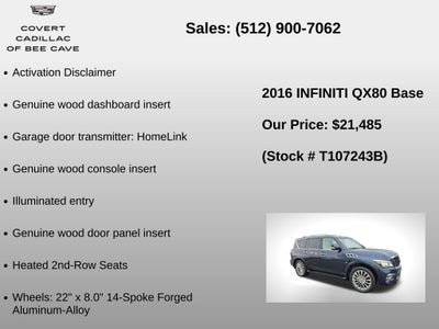 2016 INFINITI QX80 Base