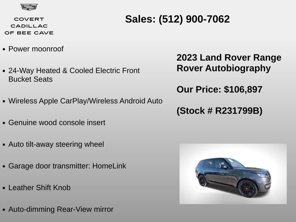 2023 Land Rover Range Rover Autobiography