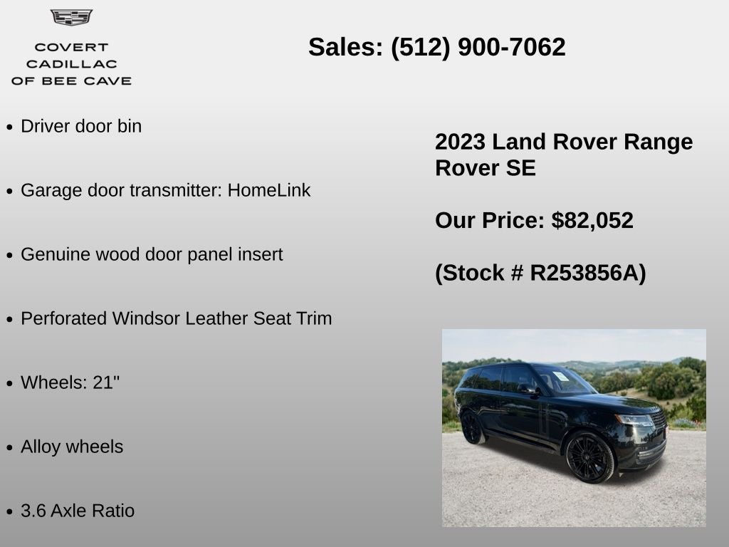 2023 Land Rover Range Rover SE