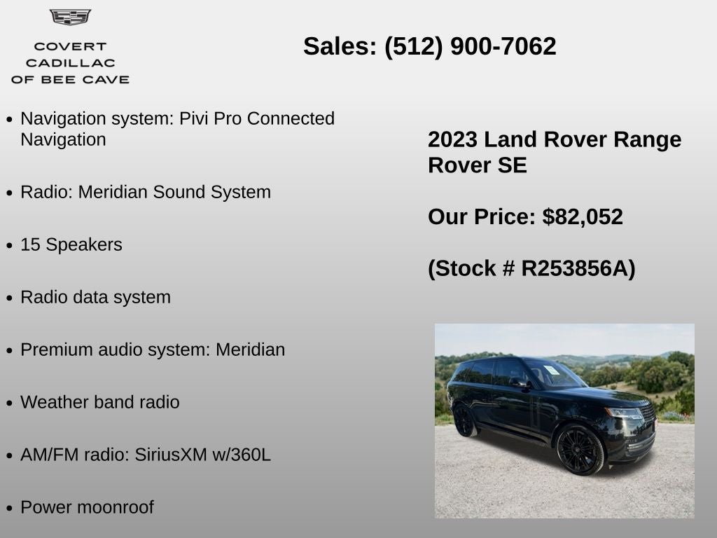 2023 Land Rover Range Rover SE