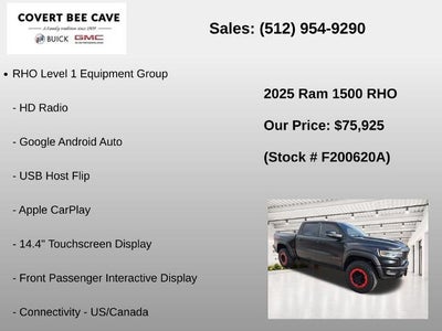 2025 RAM 1500 RHO 4x4 Crew Cab 5'7" Box