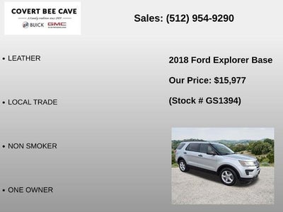 2018 Ford Explorer Base FWD