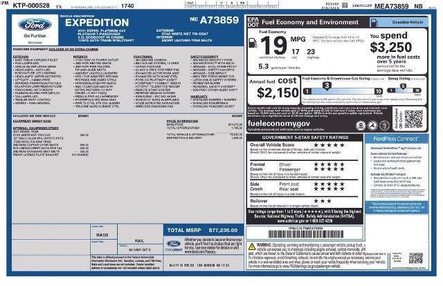 2021 Ford Expedition Platinum 4x2
