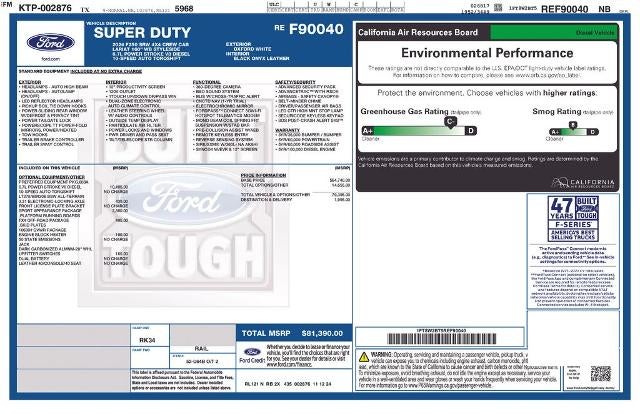 2024 Ford Super Duty F-250 SRW LARIAT 4WD Crew Cab 6.75' Box