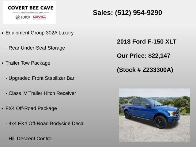 2018 Ford F-150 XLT 4WD SuperCrew 5.5' Box