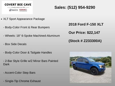 2018 Ford F-150 XLT 4WD SuperCrew 5.5' Box