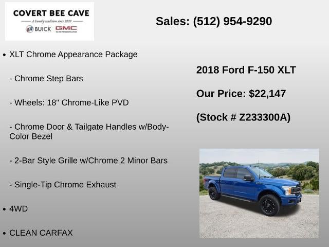 2018 Ford F-150 XLT 4WD SuperCrew 5.5' Box
