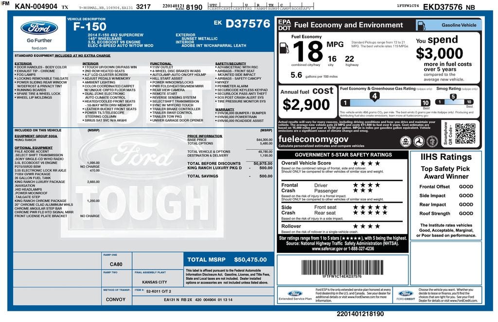 2014 Ford F-150 King Ranch