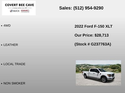 2022 Ford F-150 XLT 4WD SuperCrew 5.5' Box