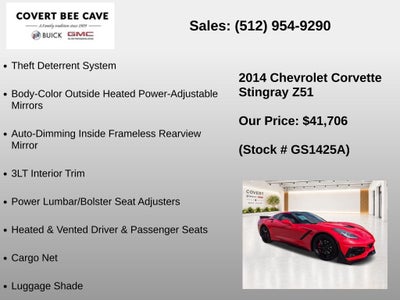 2014 Chevrolet Corvette Stingray Z51 3LT