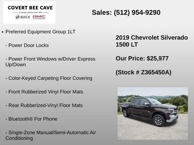 2019 Chevrolet Silverado 1500 Crew Cab Short Box 2-Wheel Drive LT