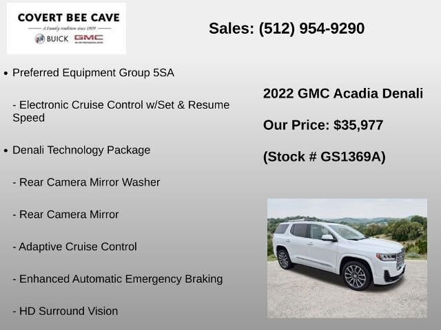 2022 GMC Acadia FWD Denali