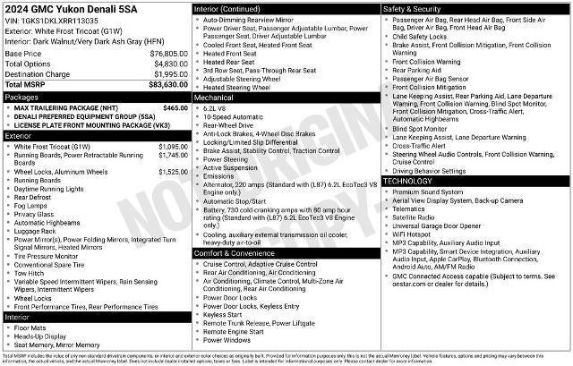 2024 GMC Yukon 2WD 4dr Denali