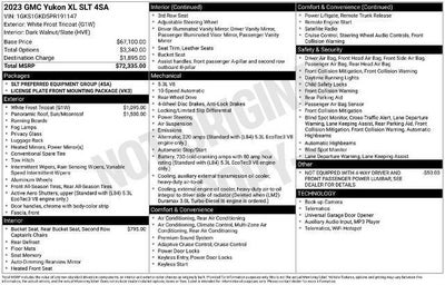 2023 GMC Yukon XL 2WD 4dr SLT
