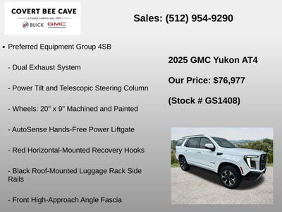 2025 GMC Yukon 4WD 4dr AT4