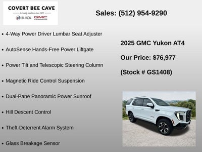 2025 GMC Yukon 4WD 4dr AT4
