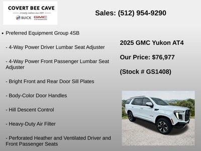 2025 GMC Yukon 4WD 4dr AT4