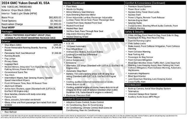 2024 GMC Yukon XL 4WD 4dr Denali