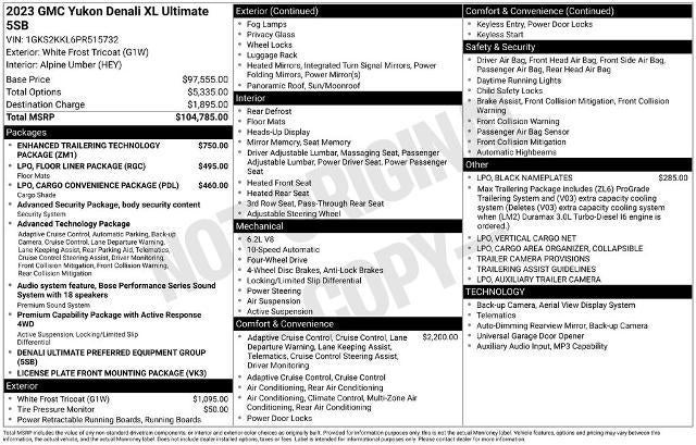 2023 GMC Yukon XL 4WD 4dr Denali Ultimate