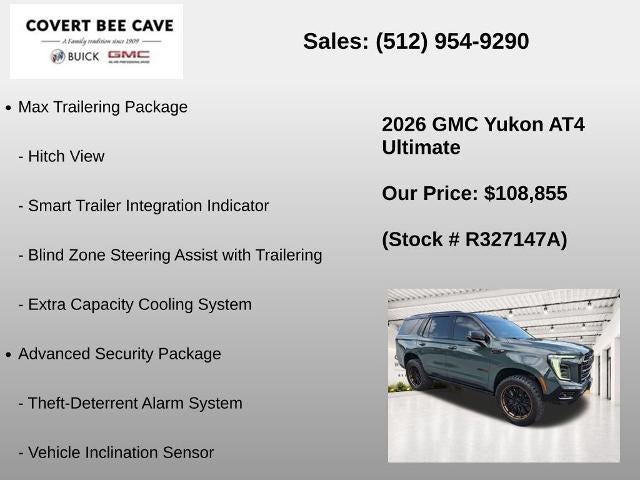 2026 GMC Yukon 4WD 4dr AT4 Ultimate