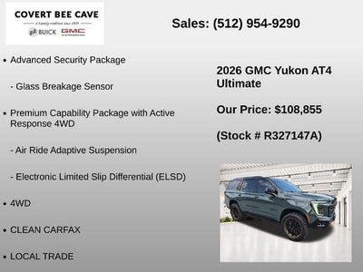 2026 GMC Yukon 4WD 4dr AT4 Ultimate