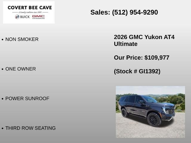 2026 GMC Yukon 4WD 4dr AT4 Ultimate