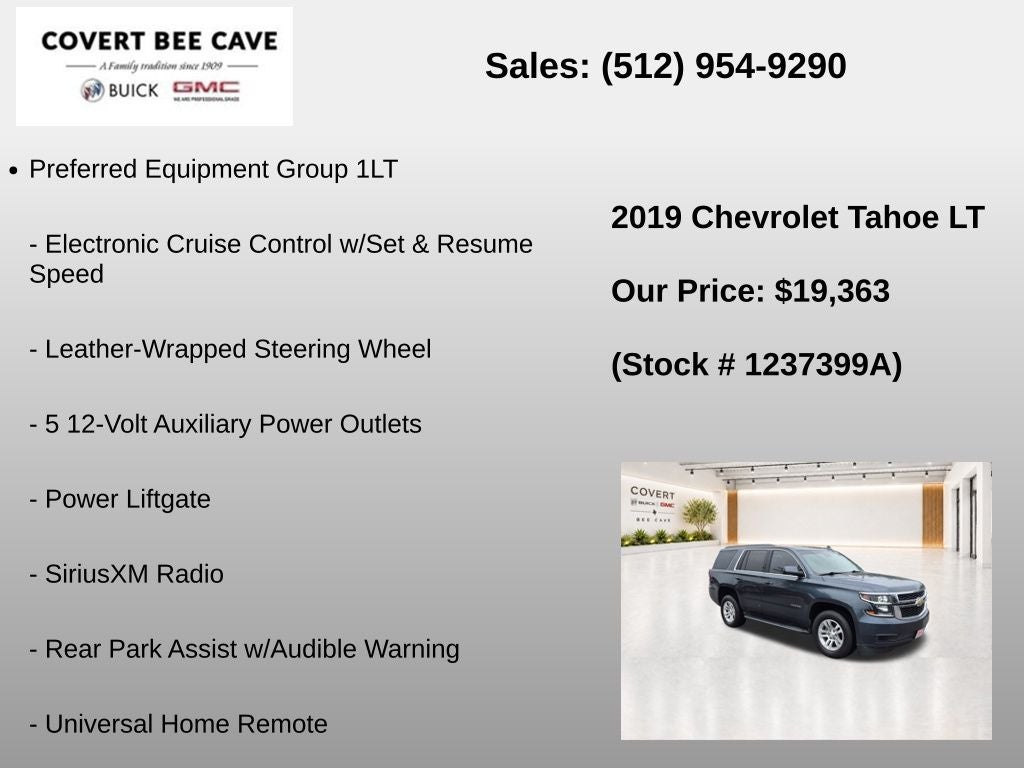 2019 Chevrolet Tahoe LT