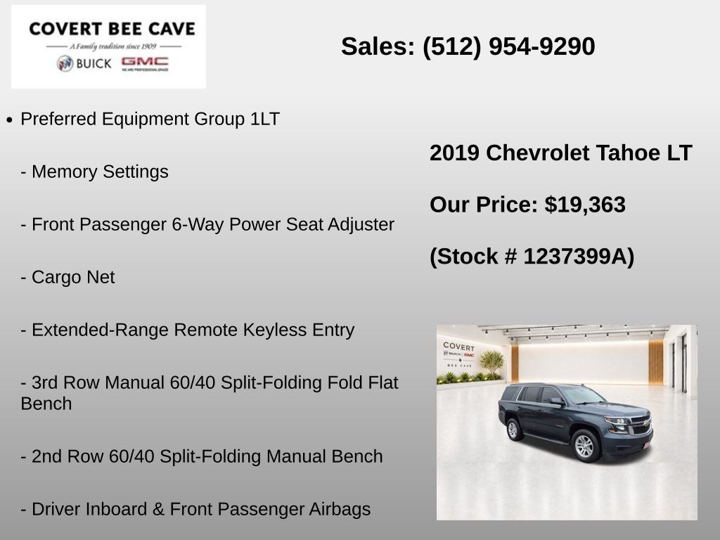 2019 Chevrolet Tahoe LT