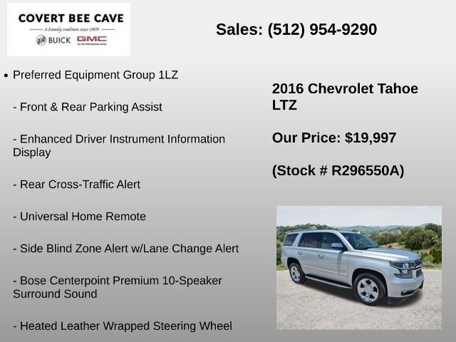 2016 Chevrolet Tahoe 4WD LTZ