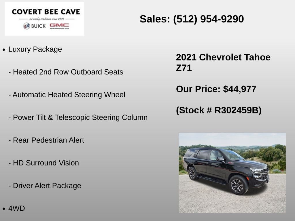 2021 Chevrolet Tahoe 4WD Z71
