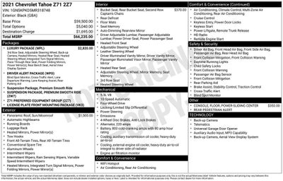 2021 Chevrolet Tahoe 4WD Z71