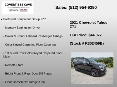 2021 Chevrolet Tahoe 4WD Z71