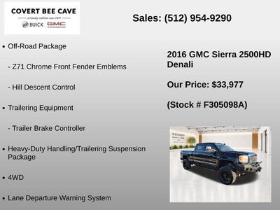 2016 GMC Sierra 2500 HD Crew Cab Standard Box 4-Wheel Drive Denali