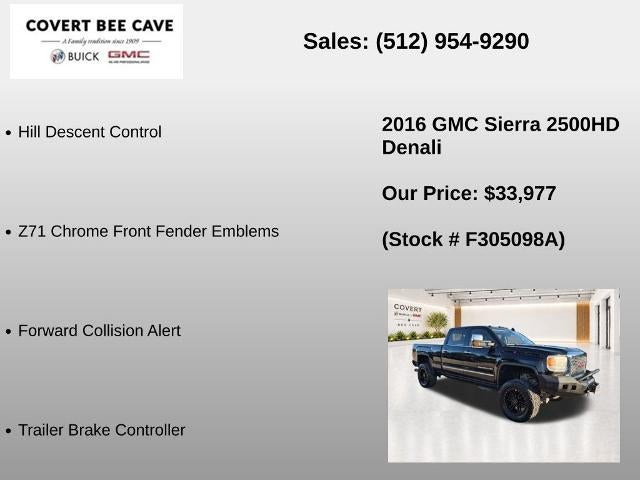 2016 GMC Sierra 2500 HD Crew Cab Standard Box 4-Wheel Drive Denali