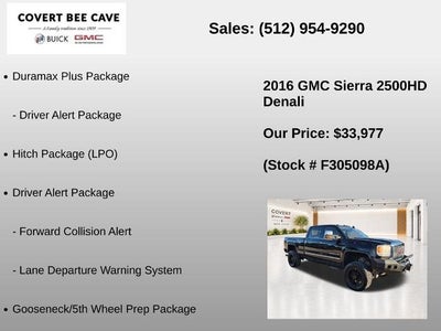 2016 GMC Sierra 2500 HD Crew Cab Standard Box 4-Wheel Drive Denali