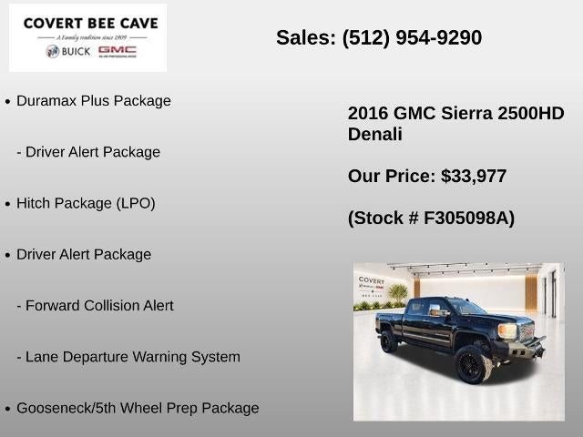 2016 GMC Sierra 2500 HD Crew Cab Standard Box 4-Wheel Drive Denali