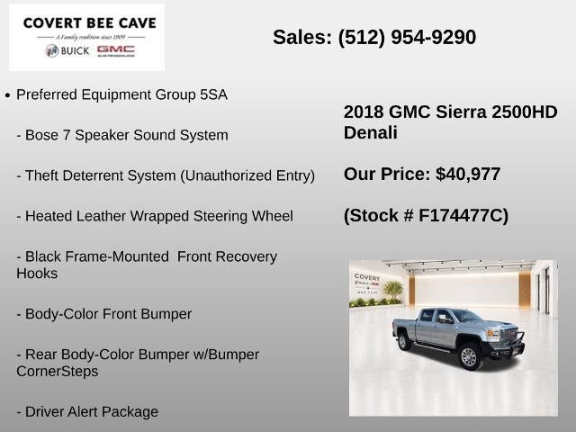 2018 GMC Sierra 2500 HD Crew Cab Standard Box 4-Wheel Drive Denali