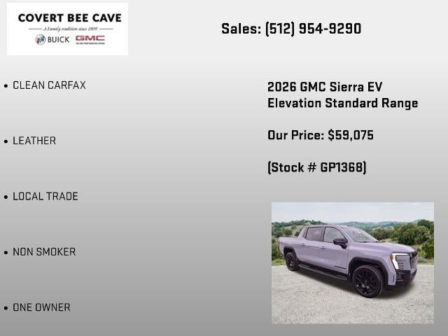 2026 GMC Sierra EV e4WD Crew Cab Standard Range Elevation