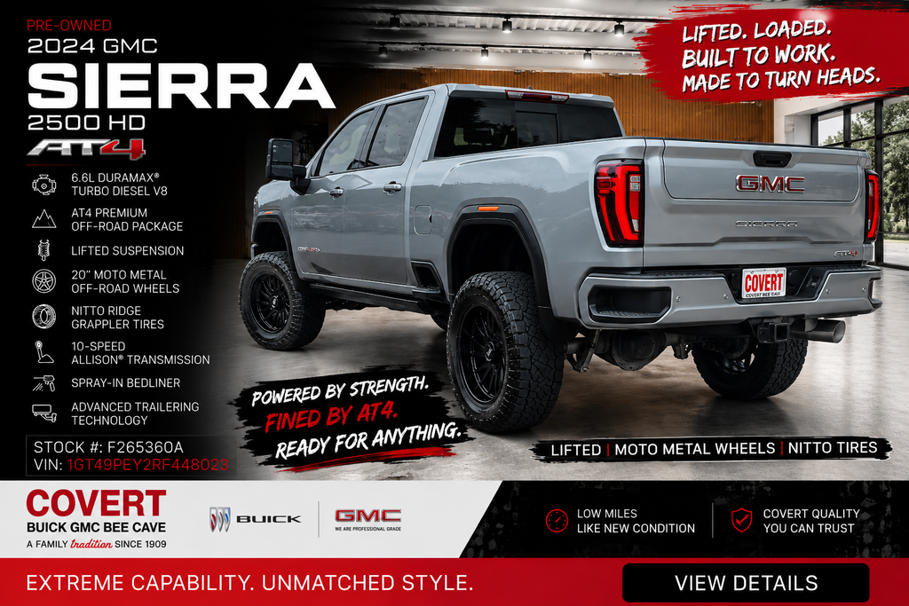2024 GMC Sierra 2500 HD Crew Cab Standard Box 4-Wheel Drive AT4