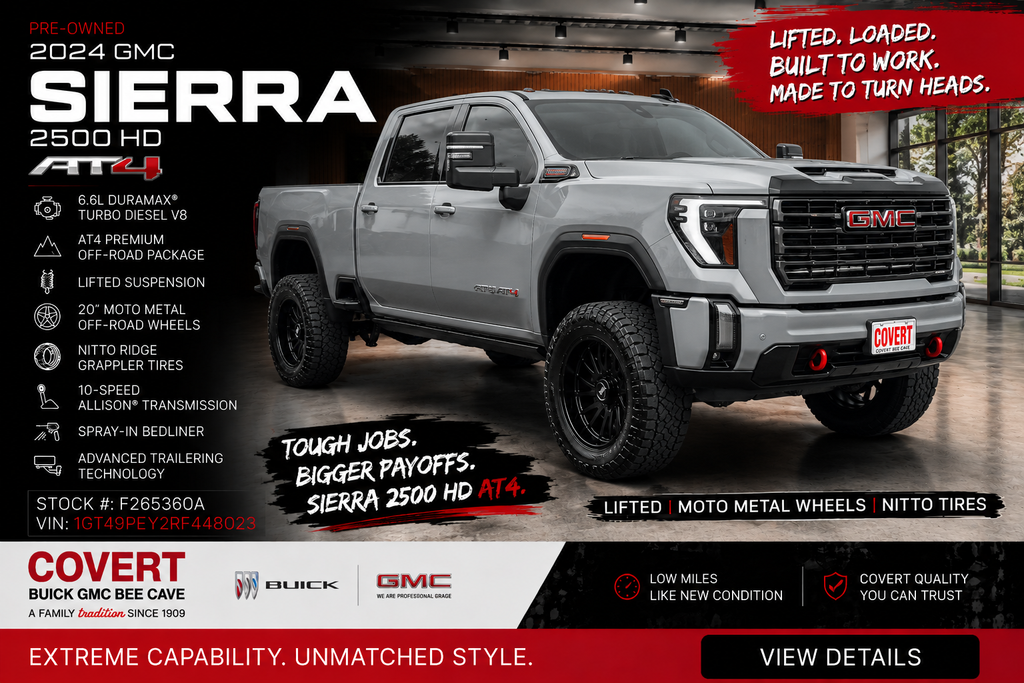 2024 GMC Sierra 2500 HD Crew Cab Standard Box 4-Wheel Drive AT4
