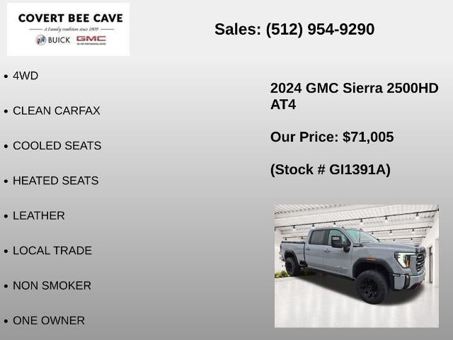 2024 GMC Sierra 2500 HD Crew Cab Standard Box 4-Wheel Drive AT4