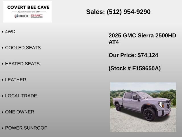 2025 GMC Sierra 2500 HD Crew Cab Standard Box 4-Wheel Drive AT4